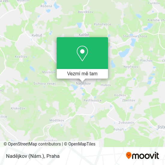 Nadějkov (Nám.) mapa
