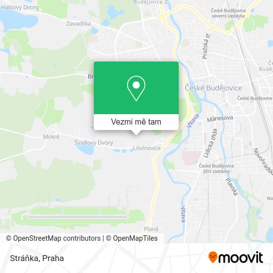 Stráňka mapa