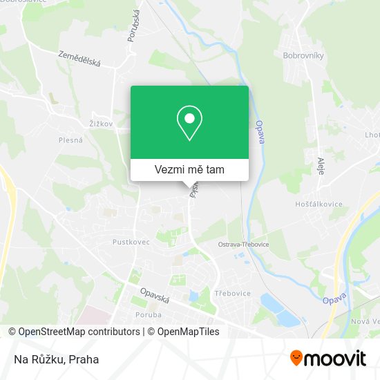 Na Růžku mapa