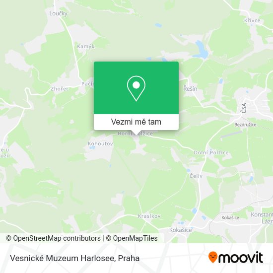 Vesnické Muzeum Harlosee mapa
