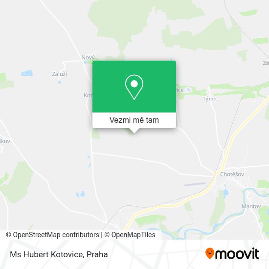 Ms Hubert Kotovice mapa