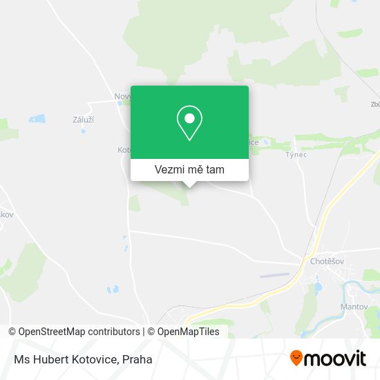 Ms Hubert Kotovice mapa