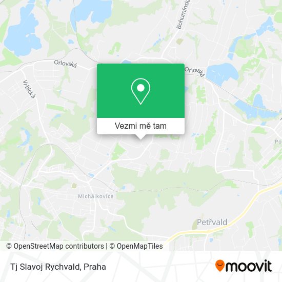 Tj Slavoj Rychvald mapa