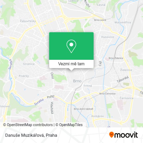 Danuše Muzikářová mapa