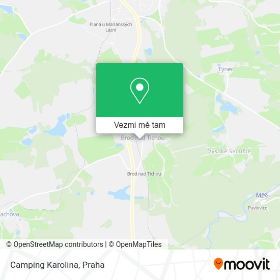 Camping Karolina mapa