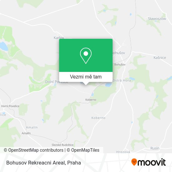 Bohusov Rekreacni Areal mapa
