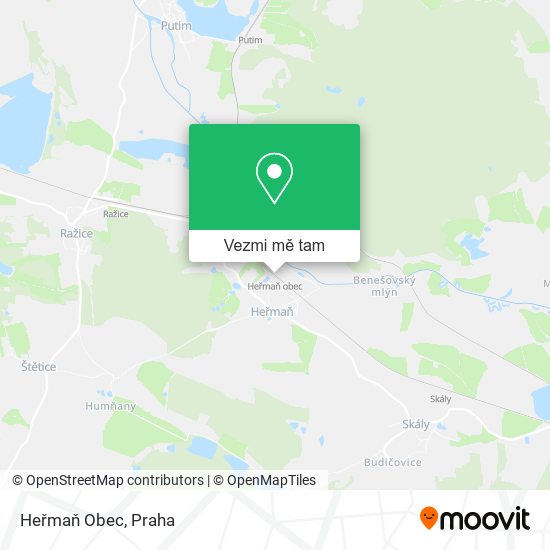 Heřmaň Obec mapa