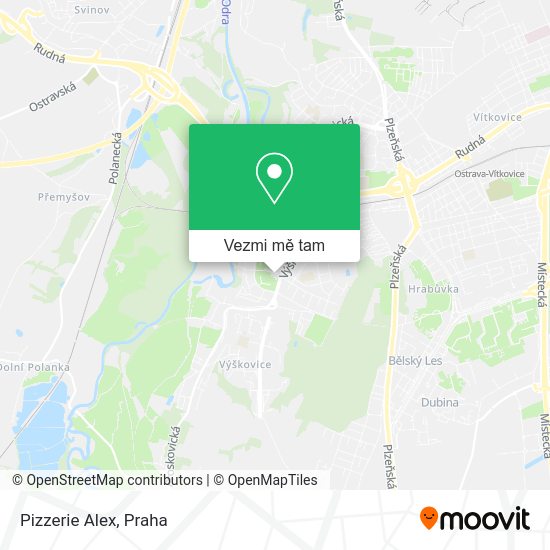 Pizzerie Alex mapa