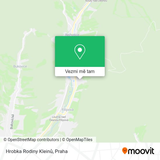 Hrobka Rodiny Kleinů mapa