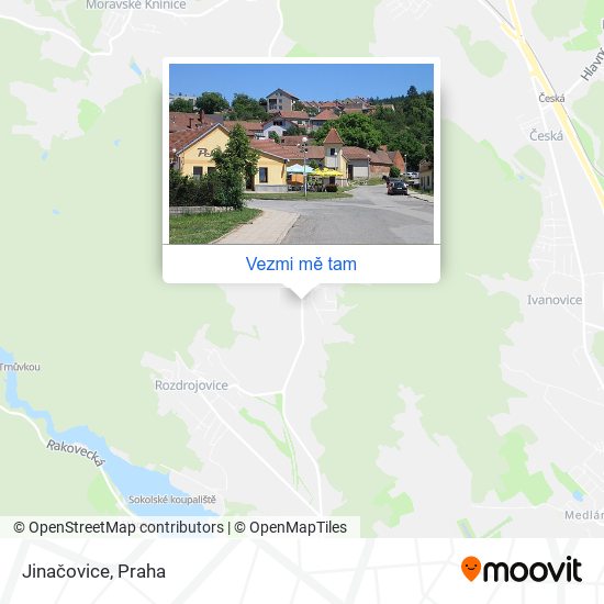 Jinačovice mapa