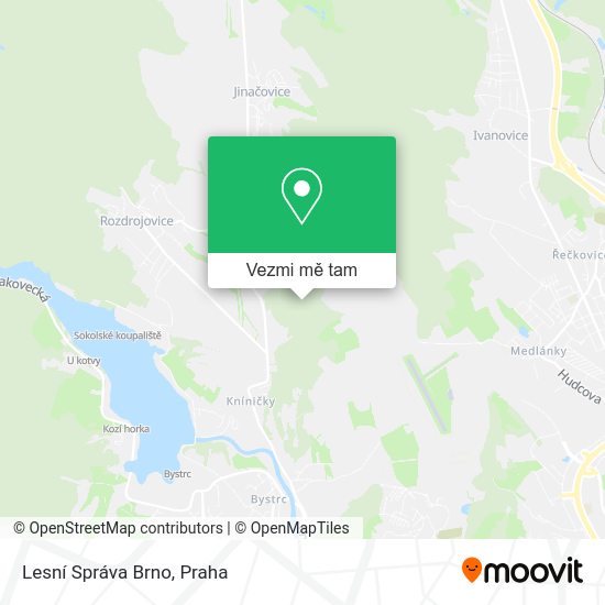 Lesní Správa Brno mapa