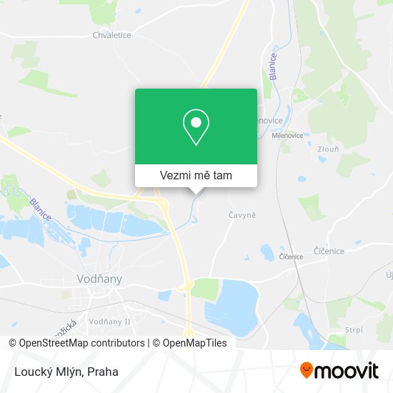 Loucký Mlýn mapa