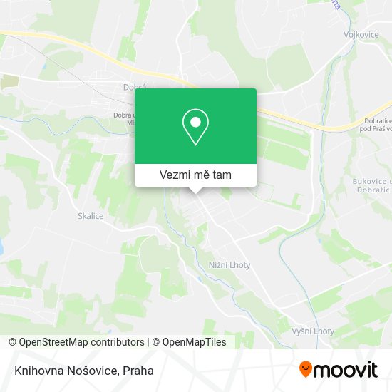 Knihovna Nošovice mapa