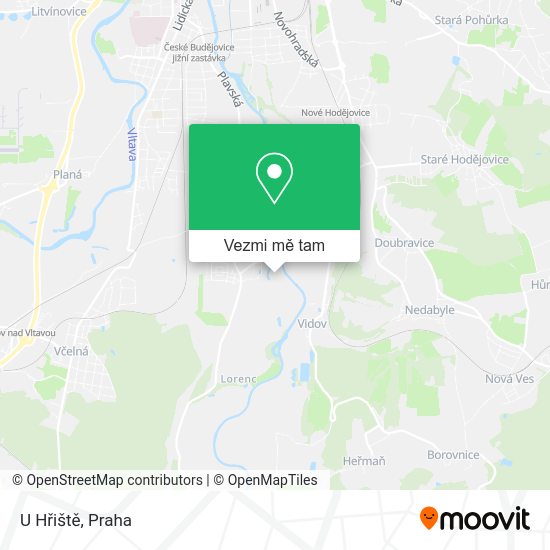 U Hřiště mapa