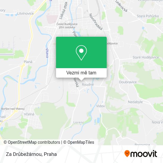 Za Drůbežárnou mapa