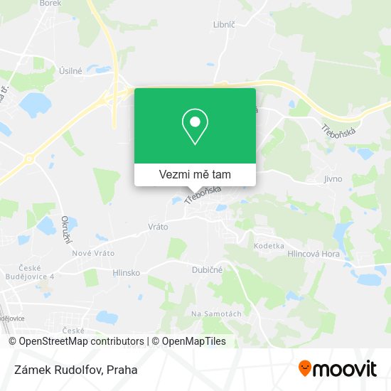 Zámek Rudolfov mapa