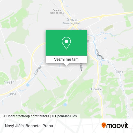 Nový Jičín, Bocheta mapa
