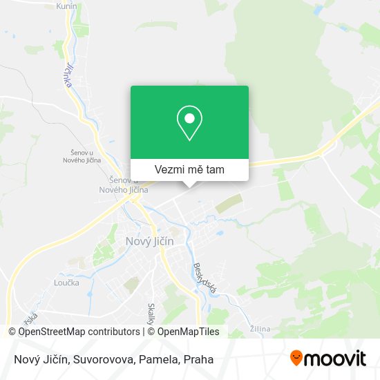 Nový Jičín, Suvorovova, Pamela mapa