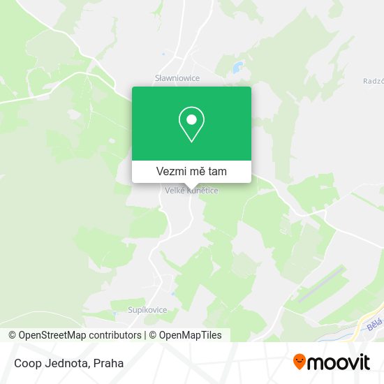 Coop Jednota mapa