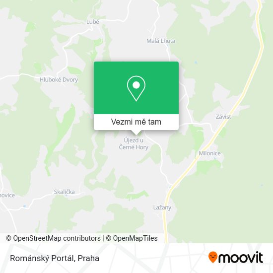 Románský Portál mapa