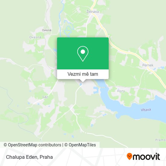 Chalupa Eden mapa