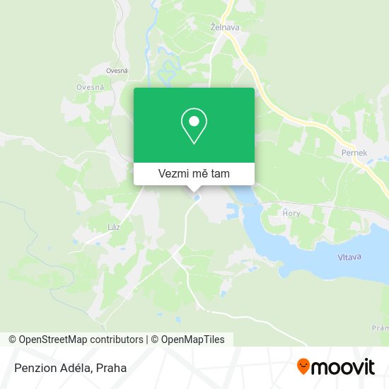 Penzion Adéla mapa