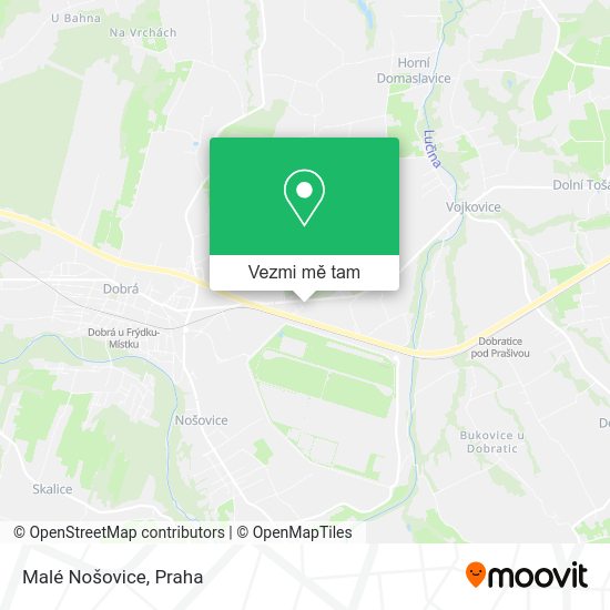Malé Nošovice mapa