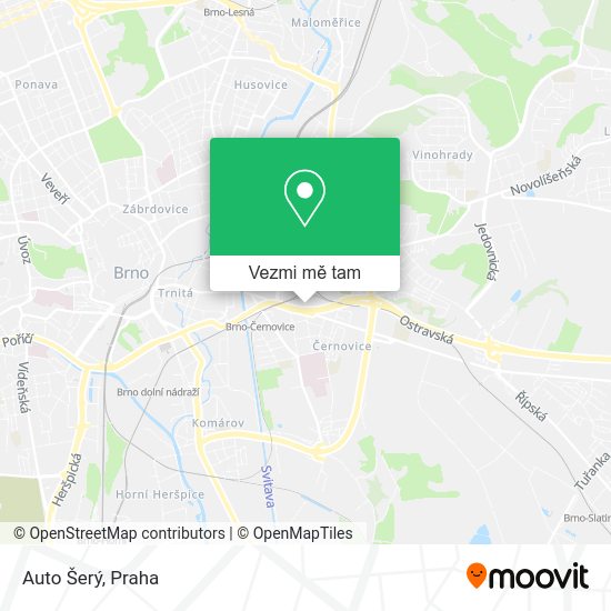 Auto Šerý mapa