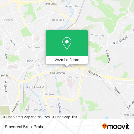 Stavoreal Brno mapa