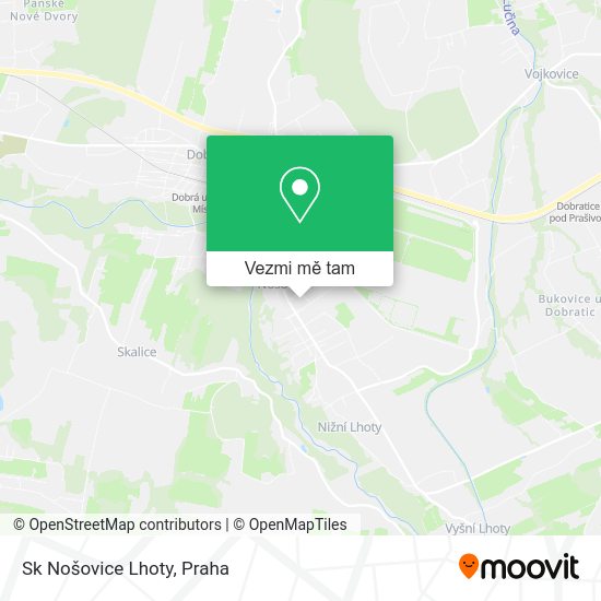 Sk Nošovice Lhoty mapa