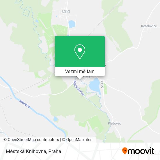 Městská Knihovna mapa