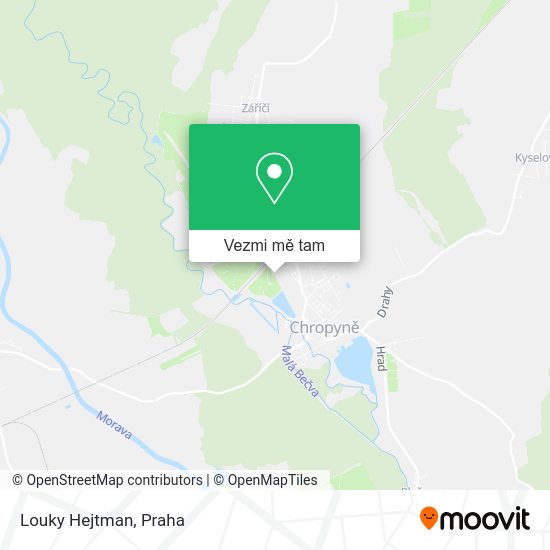 Louky Hejtman mapa