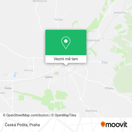 Česká Pošta mapa