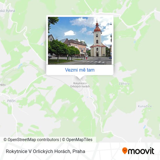 Rokytnice V Orlických Horách mapa