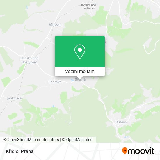 Křídlo mapa