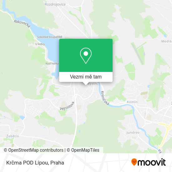 Krčma POD Lípou mapa