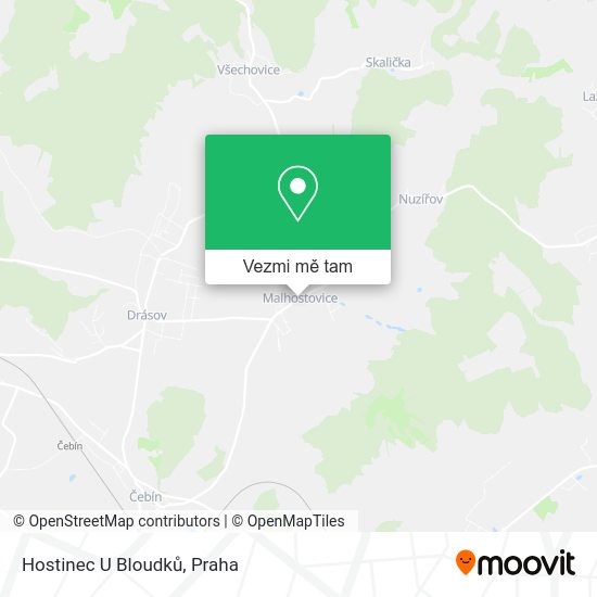 Hostinec U Bloudků mapa