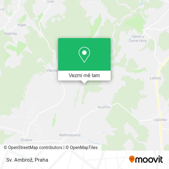 Sv. Ambrož mapa