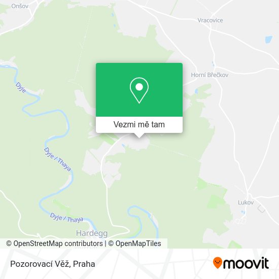 Pozorovací Věž mapa