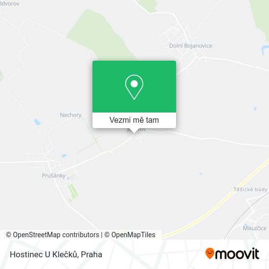 Hostinec U Klečků mapa