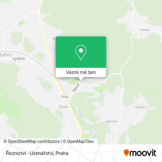 Řeznictví - Uzenářství mapa