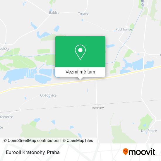 Eurooil Kratonohy mapa