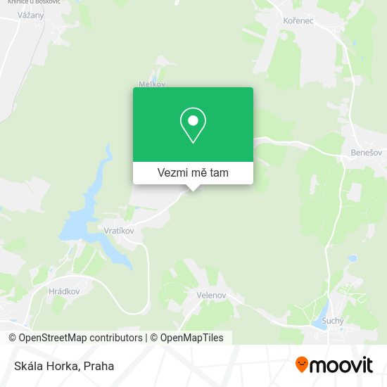 Skála Horka mapa