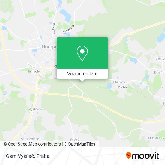 Gsm Vysílač mapa