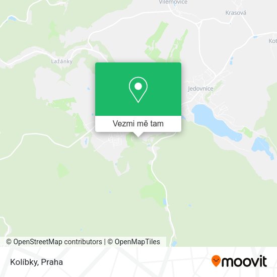 Kolíbky mapa