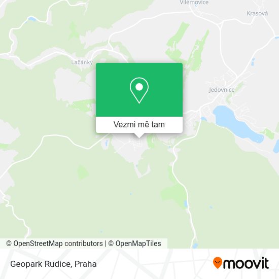 Geopark Rudice mapa