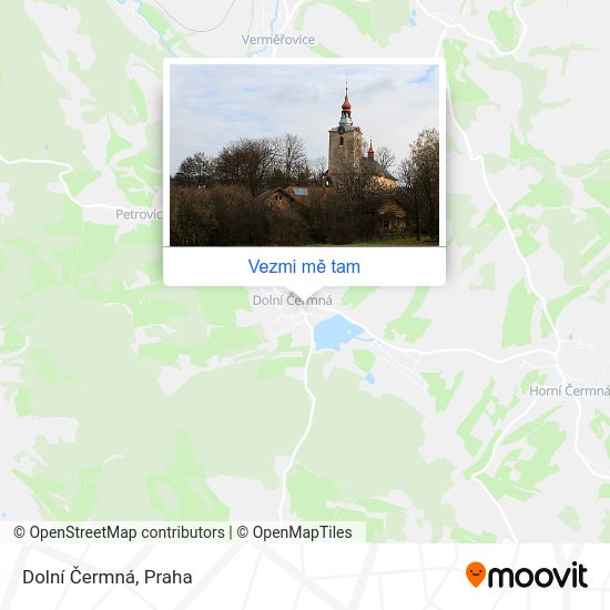 Dolní Čermná mapa