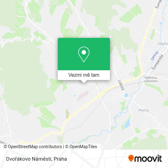 Dvořákovo Náměstí mapa