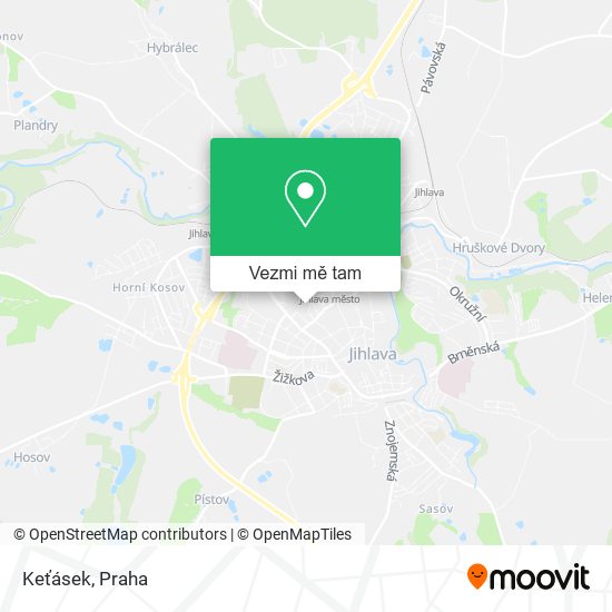 Keťásek mapa