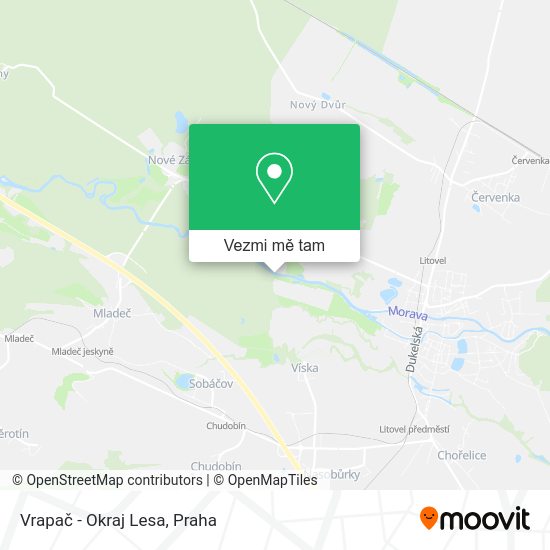 Vrapač - Okraj Lesa mapa